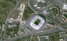 Le Stade Pierre-Mauroy de Lille: toit ouvert